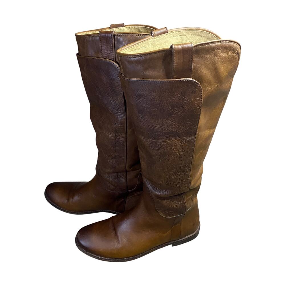Frye Paige Tall Leather Riding Boots - 8.5